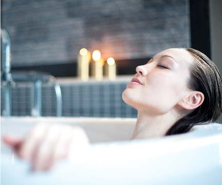 Stille im Badezimmer